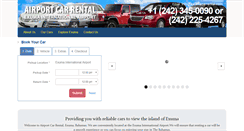 Desktop Screenshot of exumacarrental.com